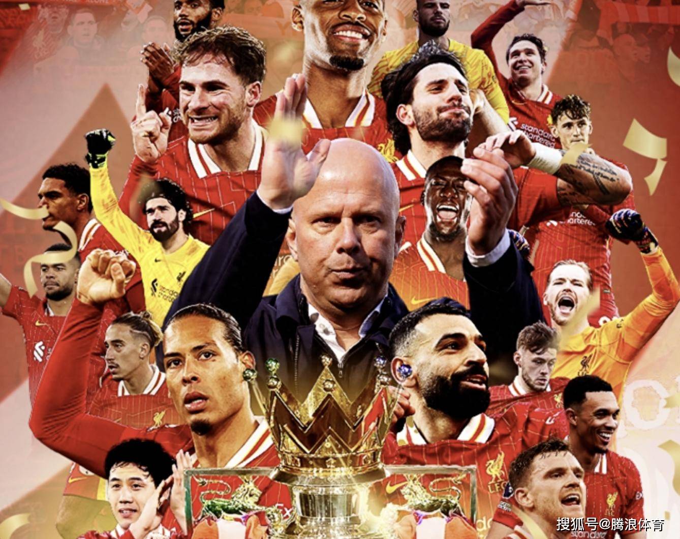 安菲尔德红色海洋！利物浦夺得英超冠军，女球迷脱衣庆祝