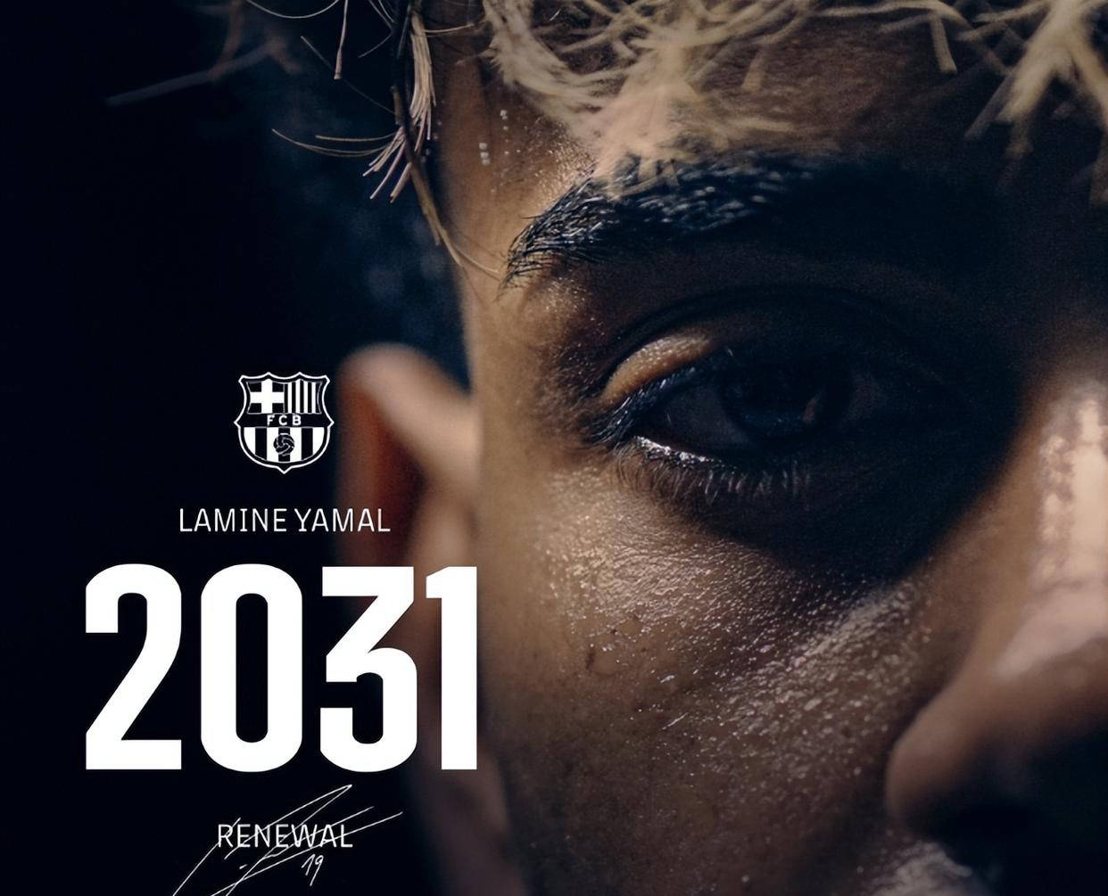 巴萨将亚马尔锁定未来，顶薪续约长达6年，金球奖路上仅剩2步